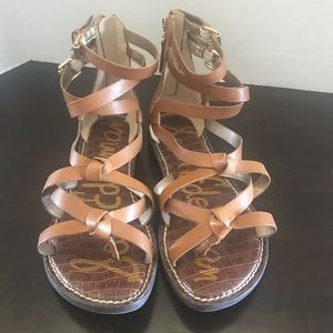 Sam Edelman Gladiator flat toe ring sandal 6.5